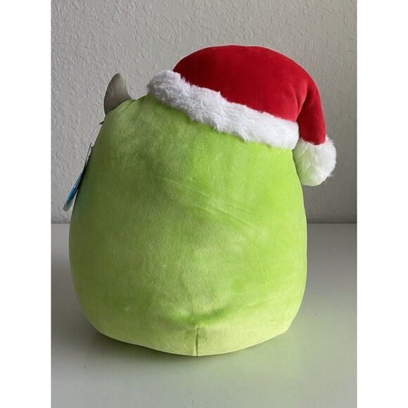 Squishmallow Monsters Inc Mike Wazowski 12 Inches Christmas Soft Plush Santa Hat - Picture 4 of 7